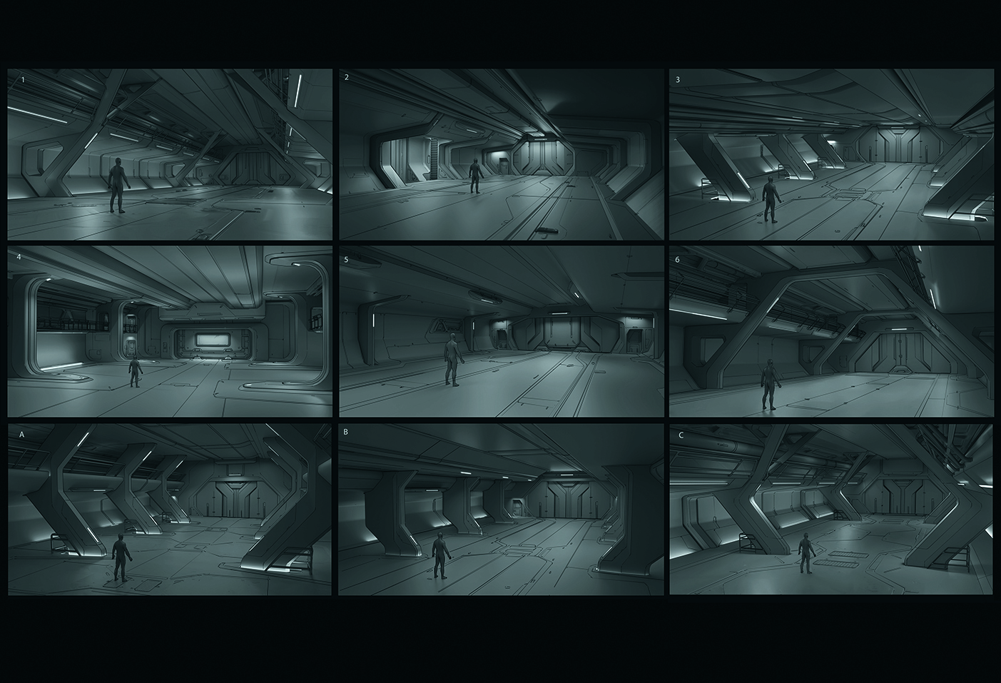 Blocking out a scene in Blender