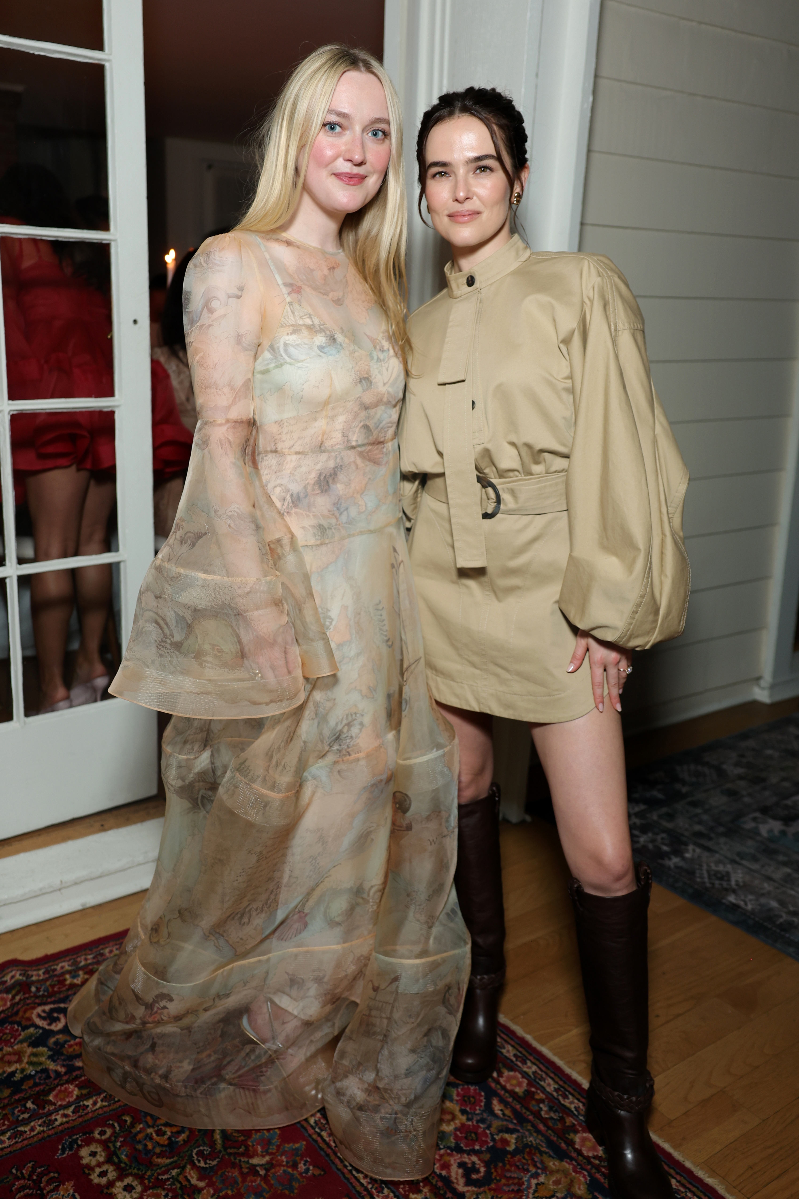 Dakota Fanning attends a party to celebrate ZIMMERMANN&#039;s Cruise 26 RTW Collection at Chateau Marmont on November 14, 2025