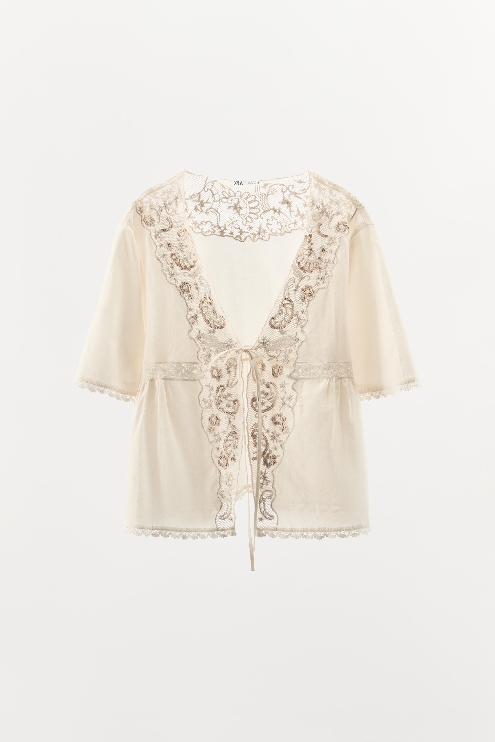 Limited Edition Embroidered Beaded Top