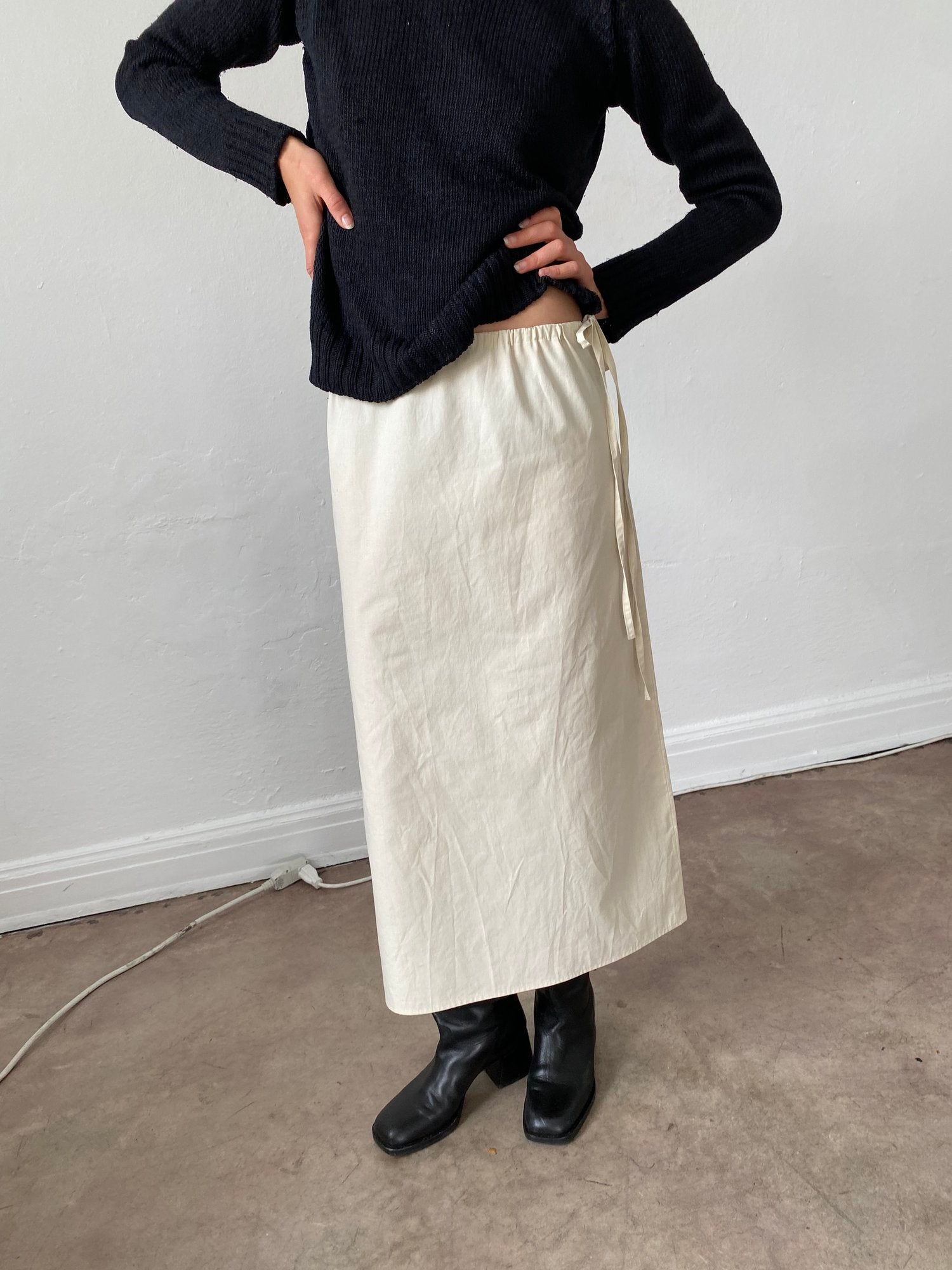 Column Skirt - Rice - S