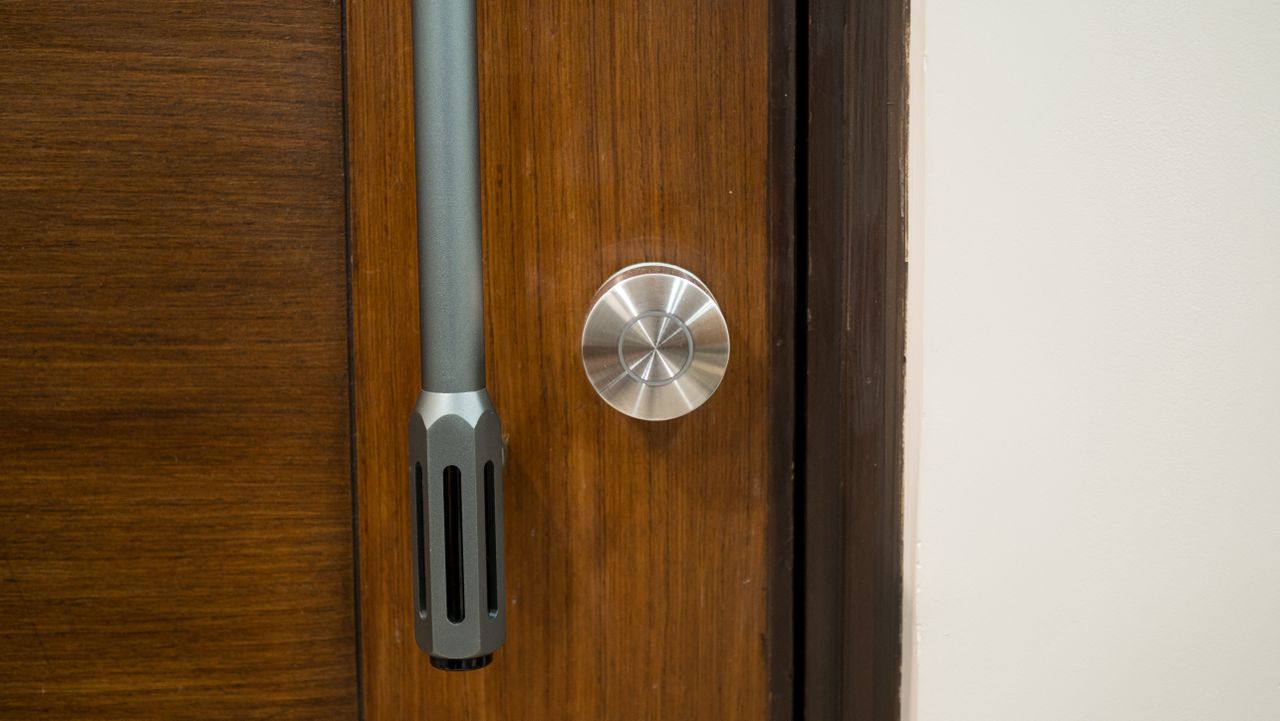 Nuki Smart Lock Ultra installed on a door