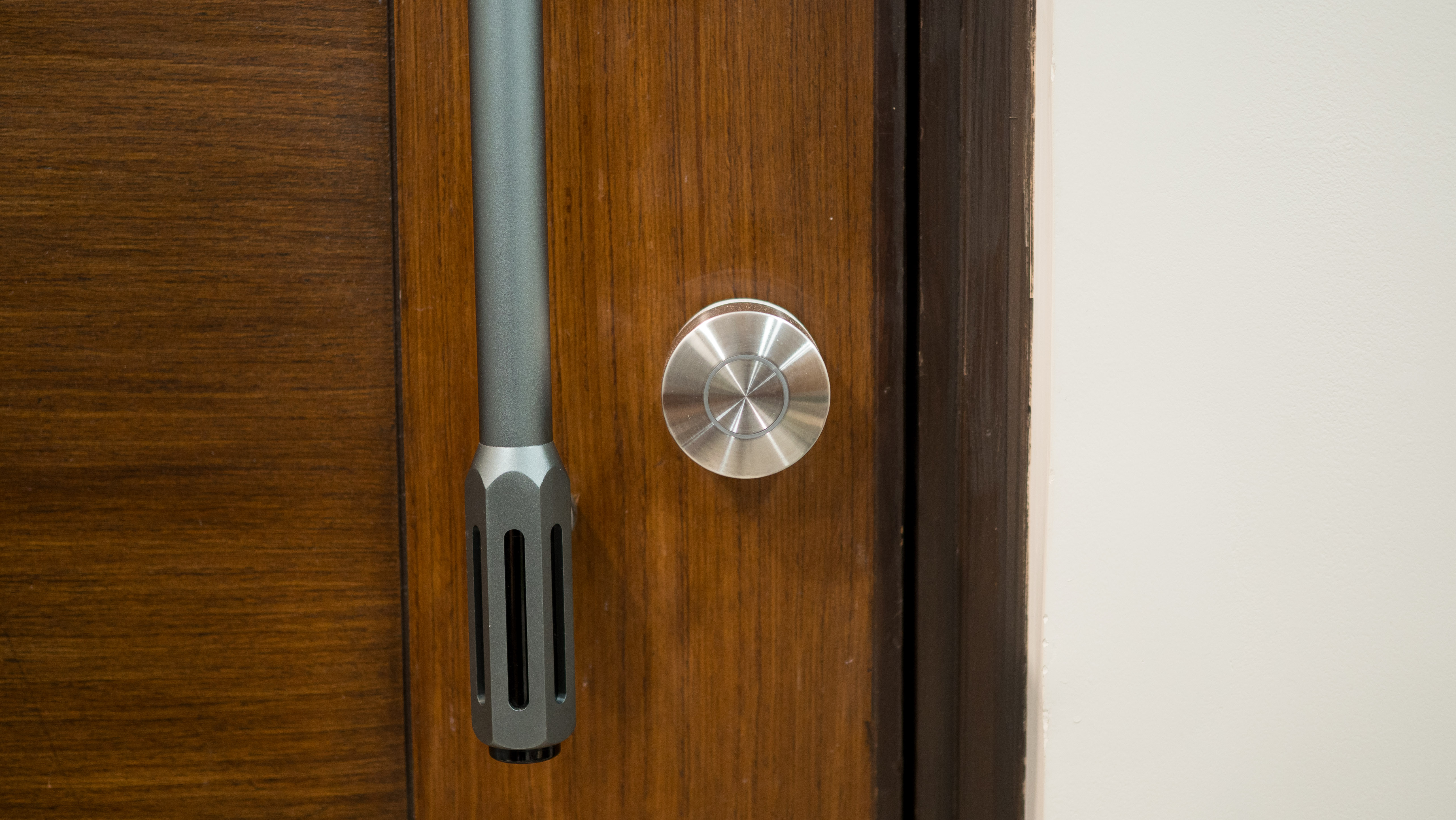 Nuki Smart Lock Ultra installed on a door