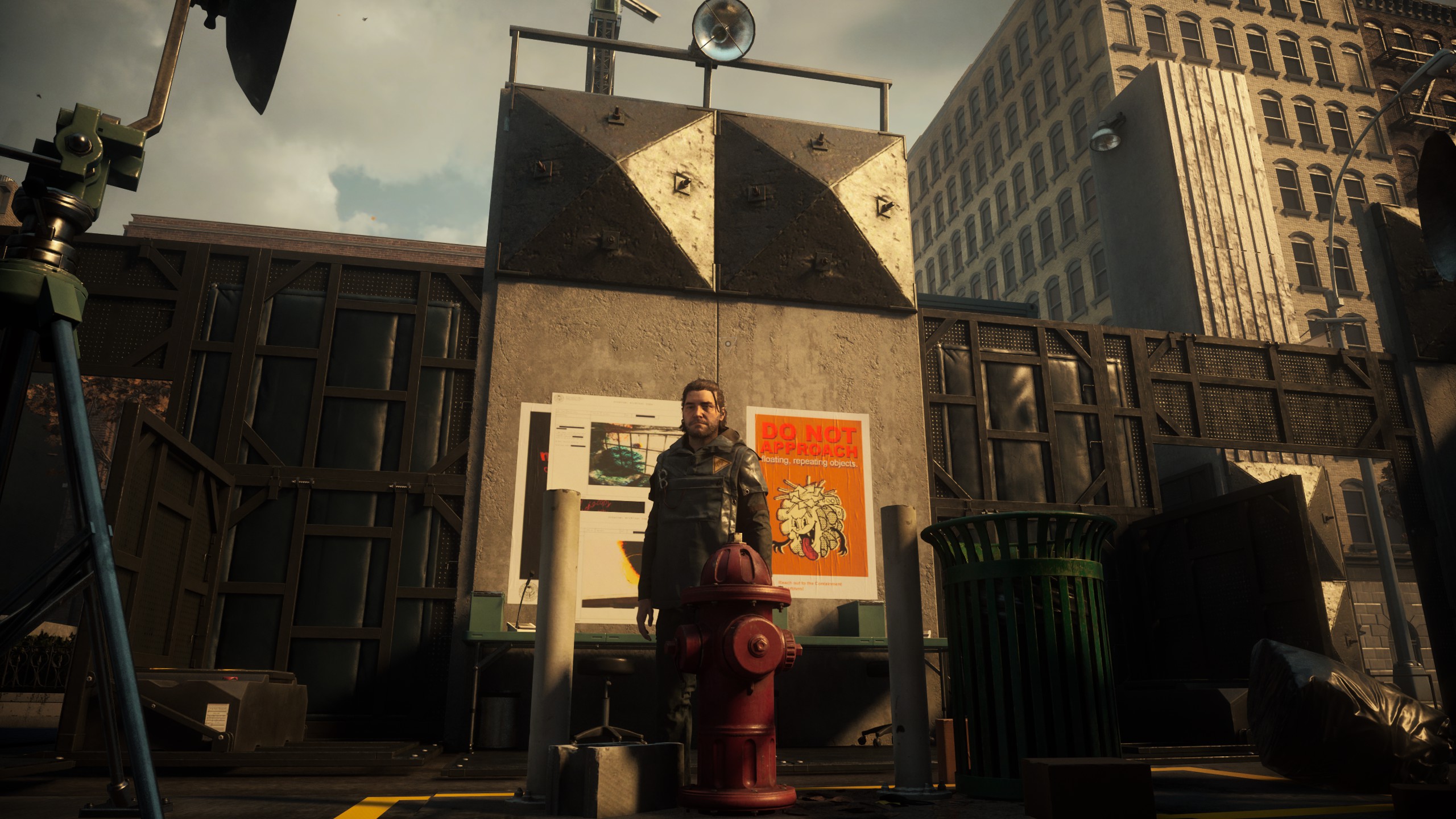 A screenshot from Control Resonant showing close up objects at low settings