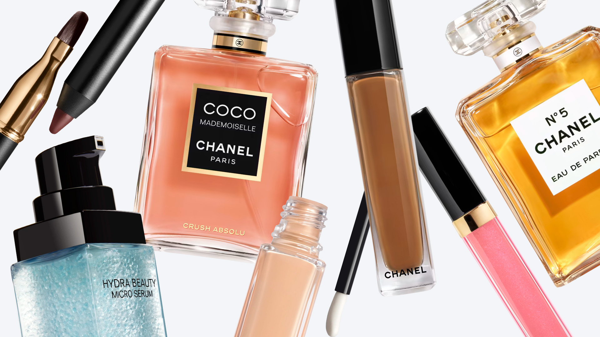Collage of Chanel Beauty
