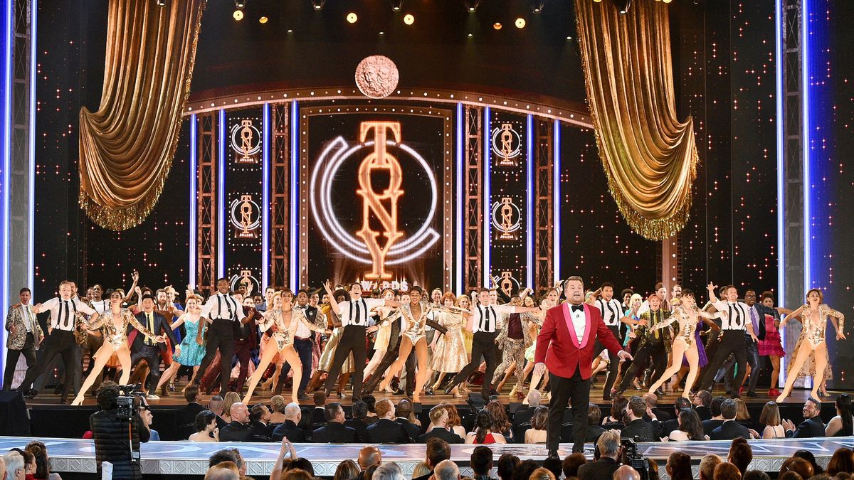 James Corden performs onstage during the 2019 Tony Awards at Radio City Music Hall on June 9, 2019 in New York City