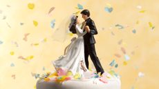 Dancing wedding cake figurines