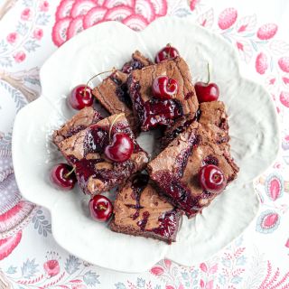 Cherry chocolate brownies