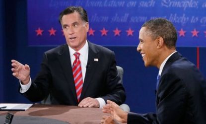 President Obama attacked early and often in the third and final presidential debate, while Mitt Romney seemed content to play the role of measured-and-reasonable alternative.