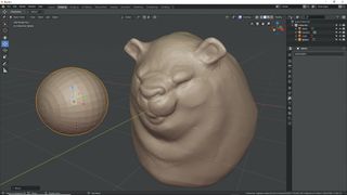 Sculpt in Blender: bear character