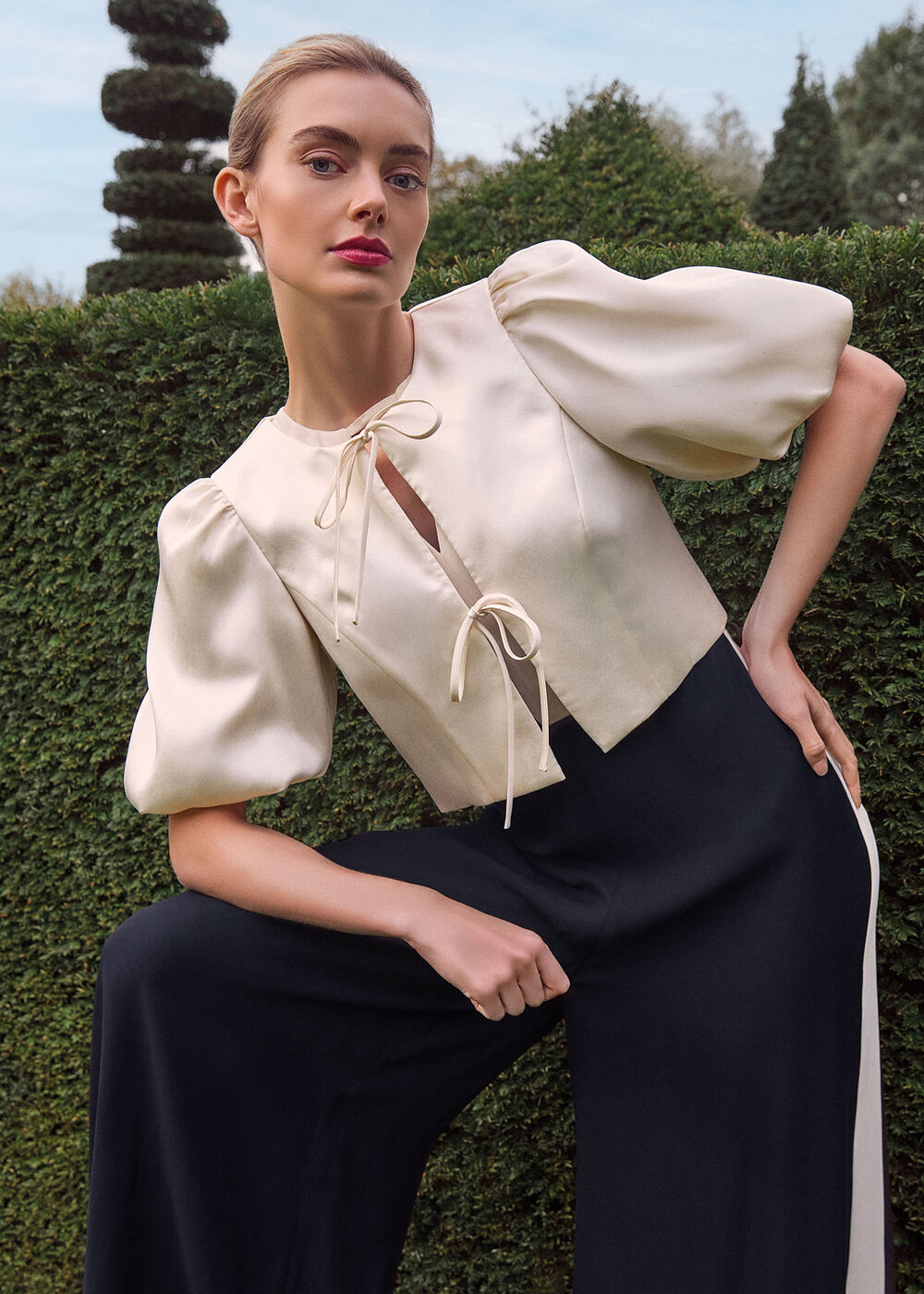 Paulina Cream Puff Sleeve Jacket