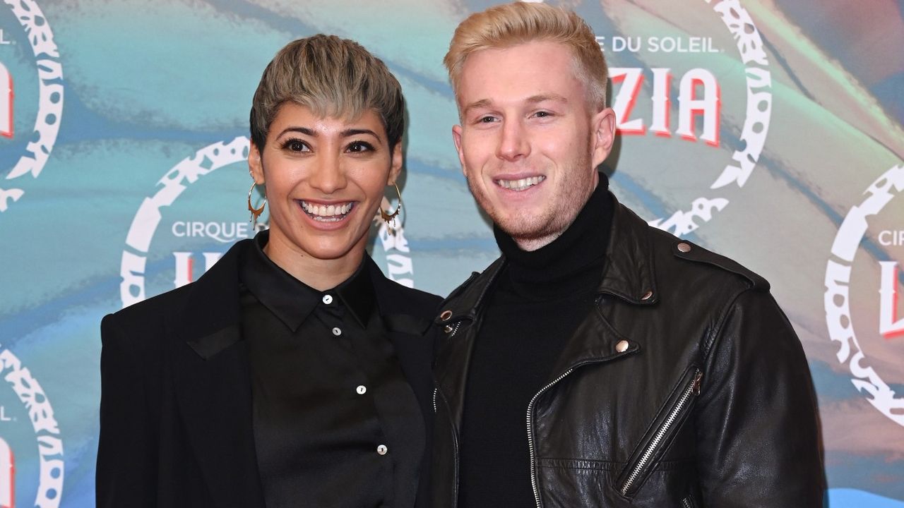 Karen Hauer marries Jordan Wyn-Jones, seen here attending Cirque du Soleil&#039;s LUZIA premiere