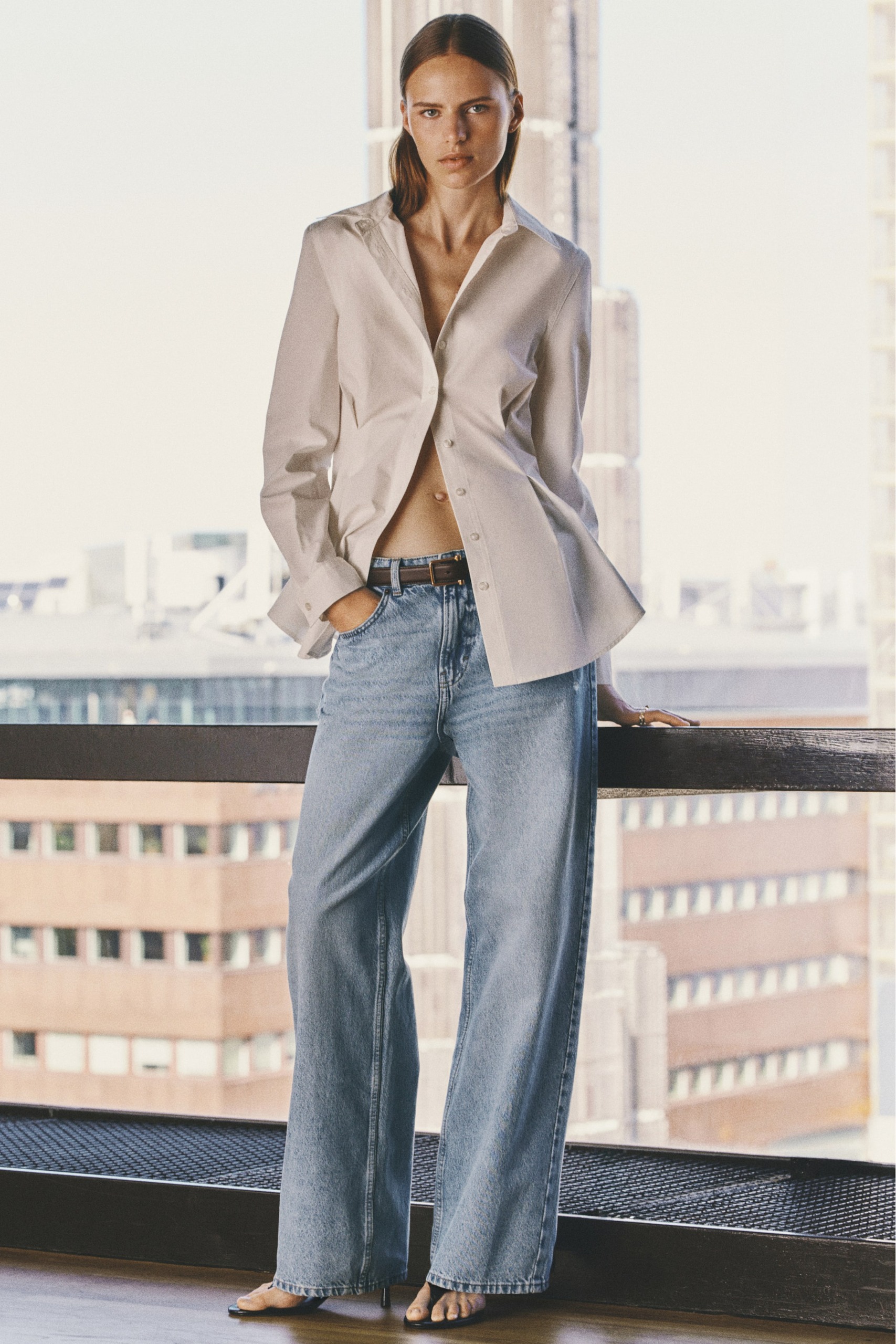 Wide Regular Waist Jeans
