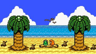 An expanded screenshot from The Legend of Zelda: Link's Awakening.