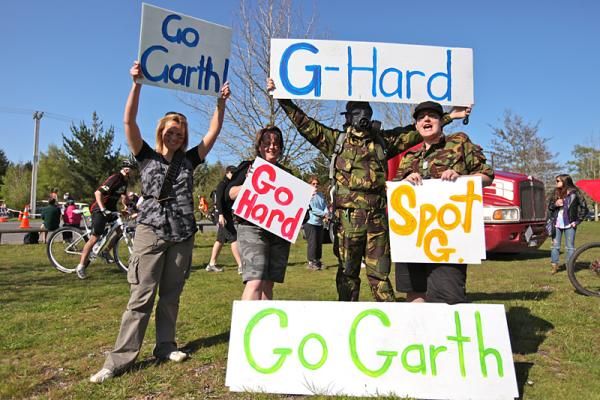 Garth Weinberg had his own cheering squad.