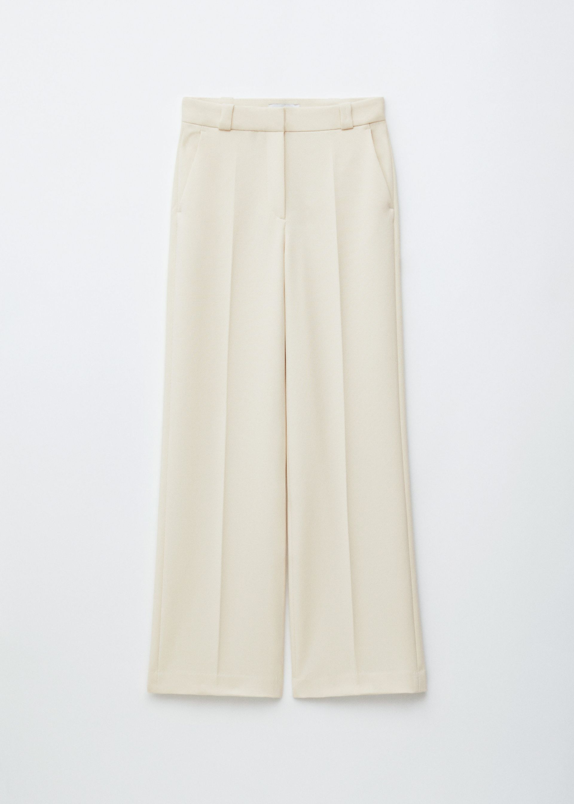 Wide Press-Crease Trousers
