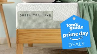 The Zinus Green Tea Luxe Mattress with a Prime Day deals badge 