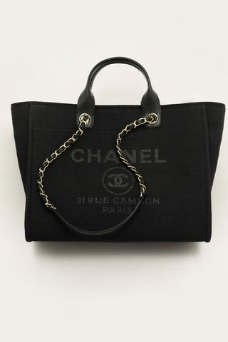 Chanel, Caviar Quilted Xl Grand Shopping Tote Gst Black