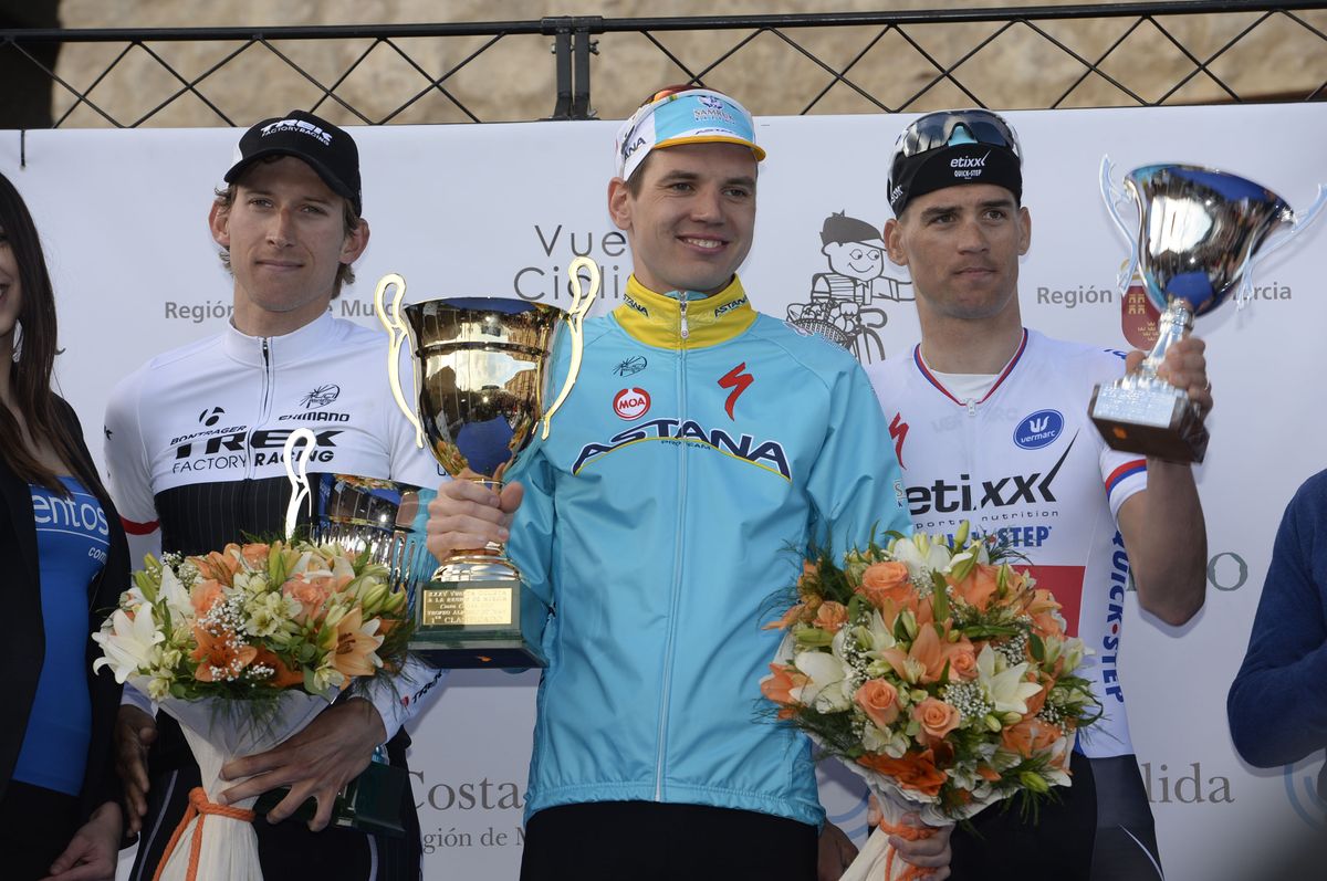 Rein Taaram&auml;e takes centre stage on the Vuelta a Murcia podium