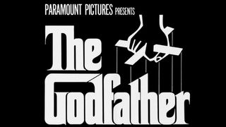 Cropped movie poster for The Godfather