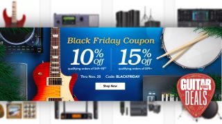 Musician’s Friend has unveiled its Black Friday sale - giving you up to 15% off a massive range of guitar gear! 