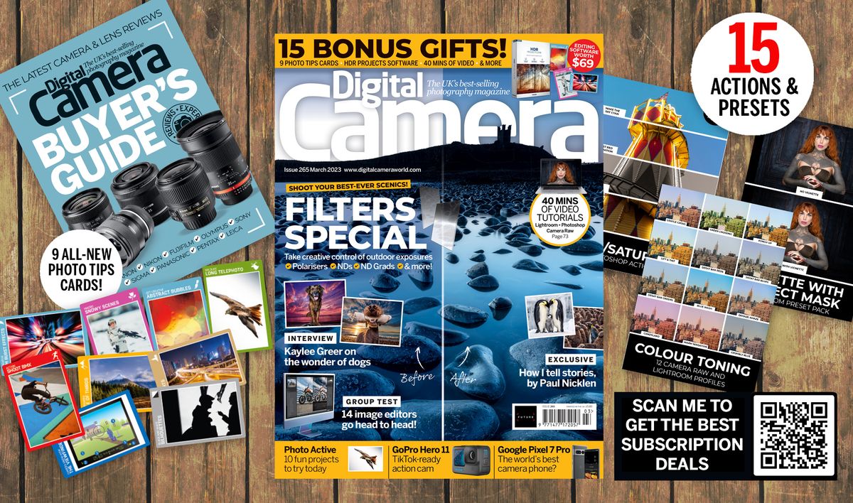 Get 15 bonus gifts with the March 2023 issue of Digital Camera