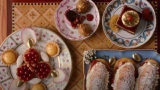 The pastries in Marie Antoinette.