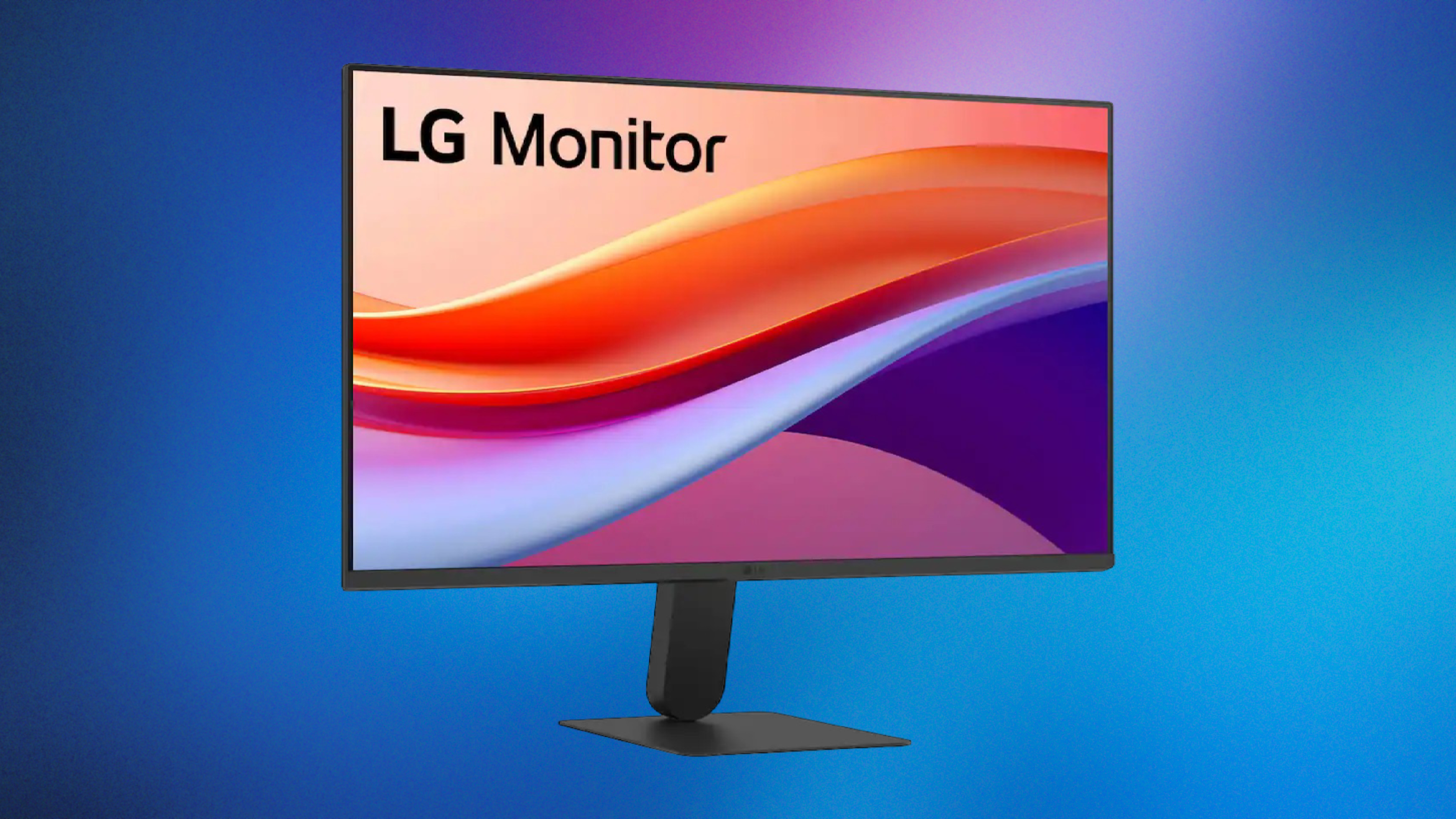 LG 24-inch IPS monitor on white background
