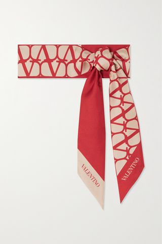 Printed Silk-Twill Scarf