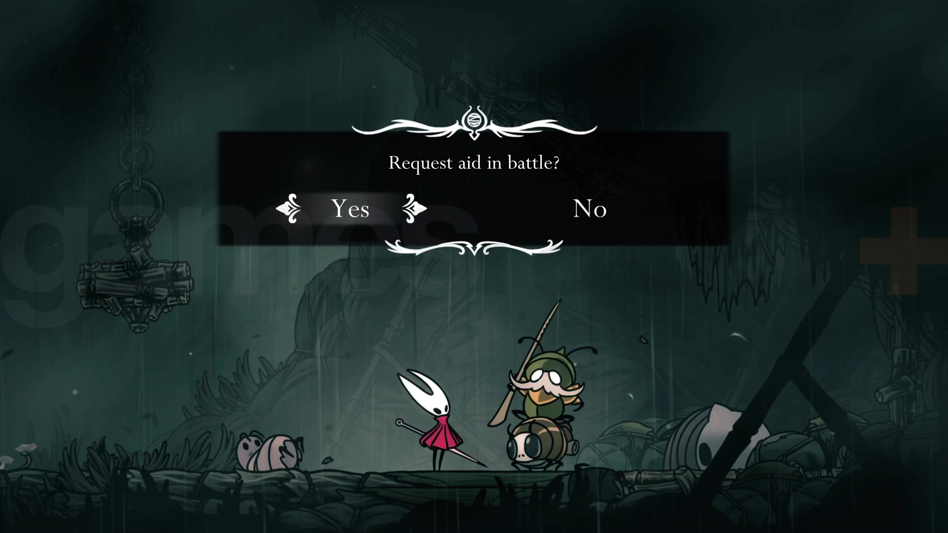 Garmond offers help as a summon for Moorwing in Silksong