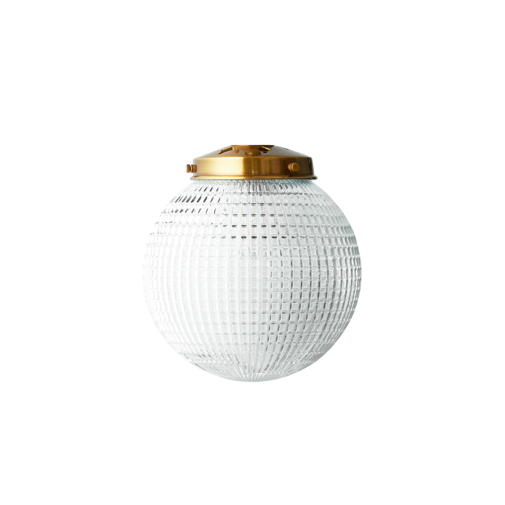 Regular Espere Pendant Shade in Clear Waffle Glass