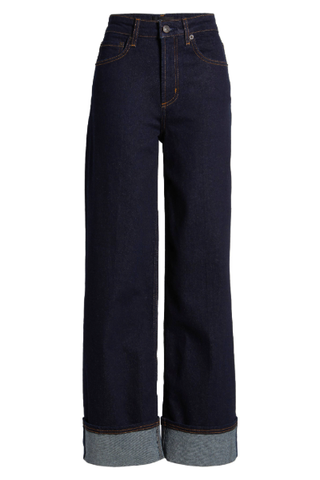 Rails Getty High Waist Cuffed Wide Leg Jeans (Were $218) 