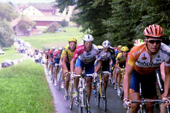 Miguel Indurain in the peloton