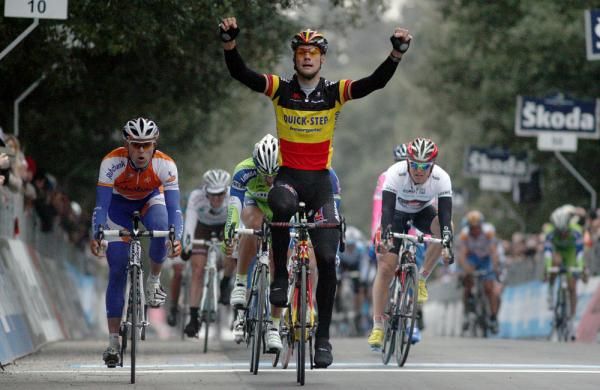 Paul Marten (Rabobank) was forced to settle for second place behind Boonen
