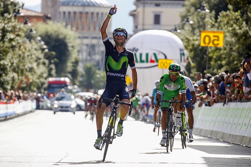 Giovanni Visconti (Movistar) wins stage 1 at Giro della Toscana