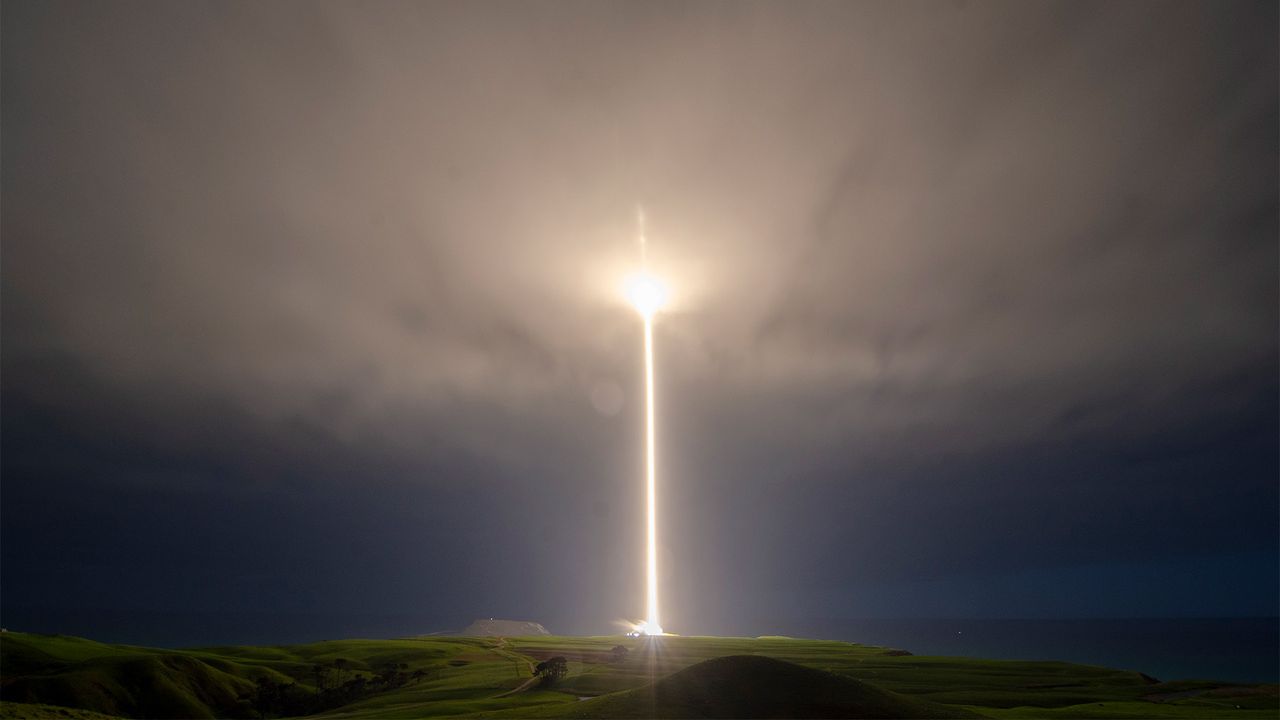 Rocket Lab launched an Electron rocket on the "Look Ma, No Hands" mission to orbit four cubesats into orbit from Mahia Peninsula, New Zealand on Aug. 19, 2019.
