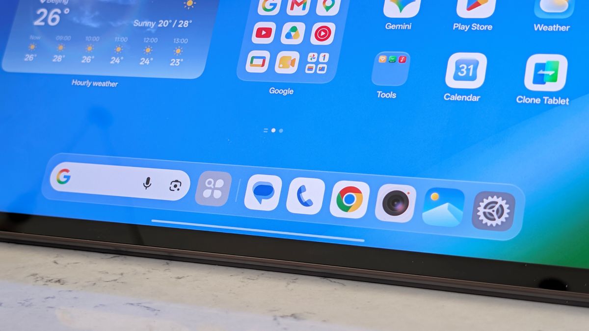 App icons on the screen of the Pad 5 Pro