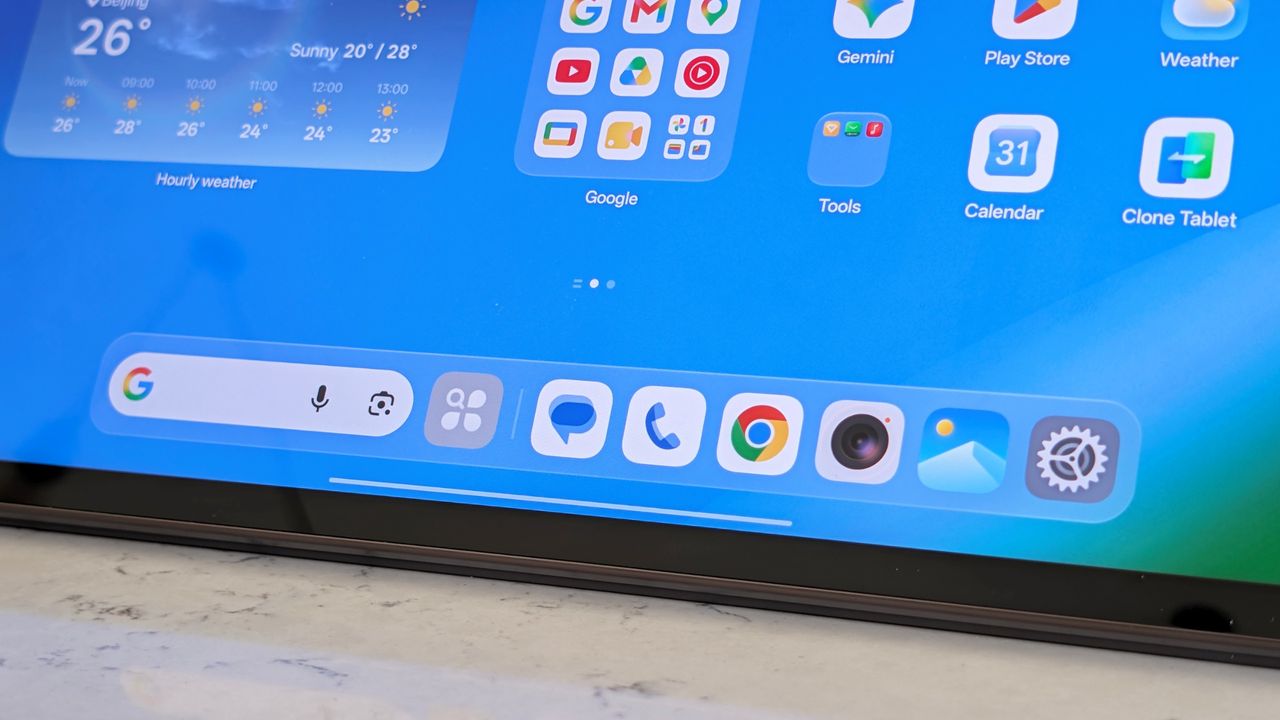 App icons on the screen of the Pad 5 Pro
