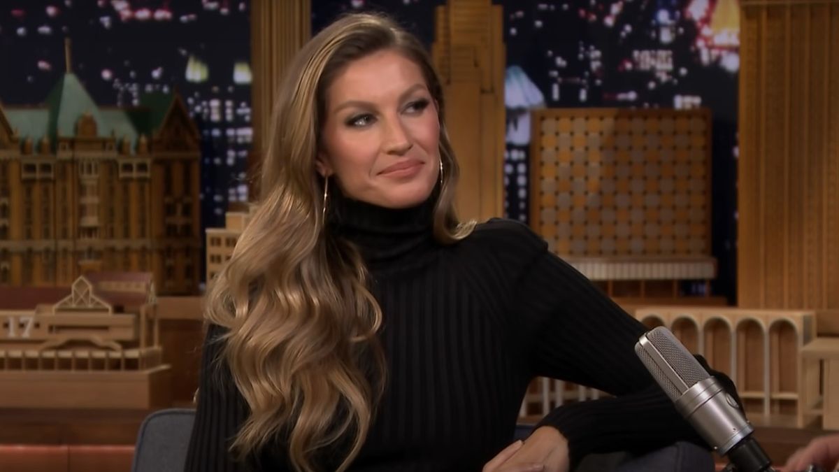 Gisele Bundchen on The Tonight Show Starring Jimmy Fallon.