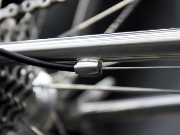 Details, details: the housing stop on Serotta's limited-edition VentiCinque frame is oh-so-slightly barrel-shaped.