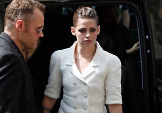 Kristen Stewart wearing Chanel at Haute Couture Week 2013