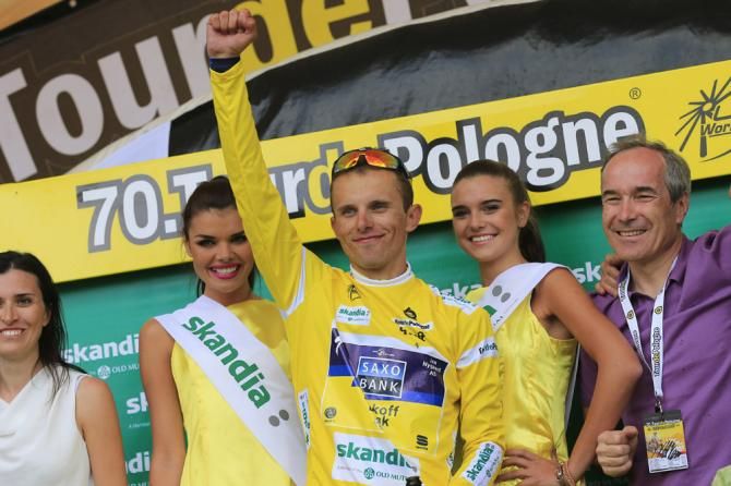 Rafa Majka (Saxo-Tinkoff) is the new Tour of Poland leader and will be resplendent in yellow when the racing resumes on Tuesday in his home nation.