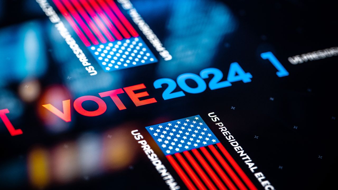 US Presidential Election background. United States Elections Vote 2024 concept