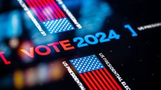 US Presidential Election background. United States Elections Vote 2024 concept