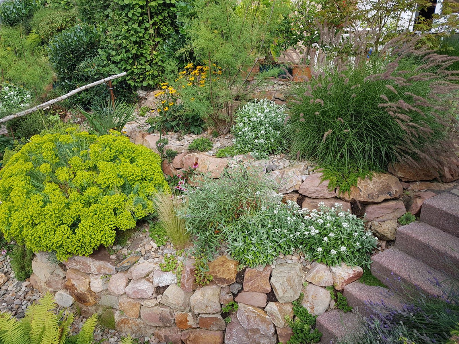 Rock Garden On A Hill