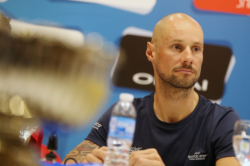 Tom Boonen at the Vuelta a San Juan press conference