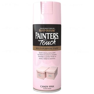 Pink spray paint