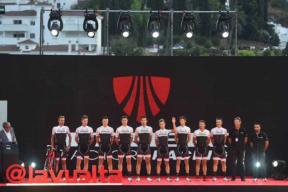 Trek Factory Racing at the presentation in Benahavis, Spain