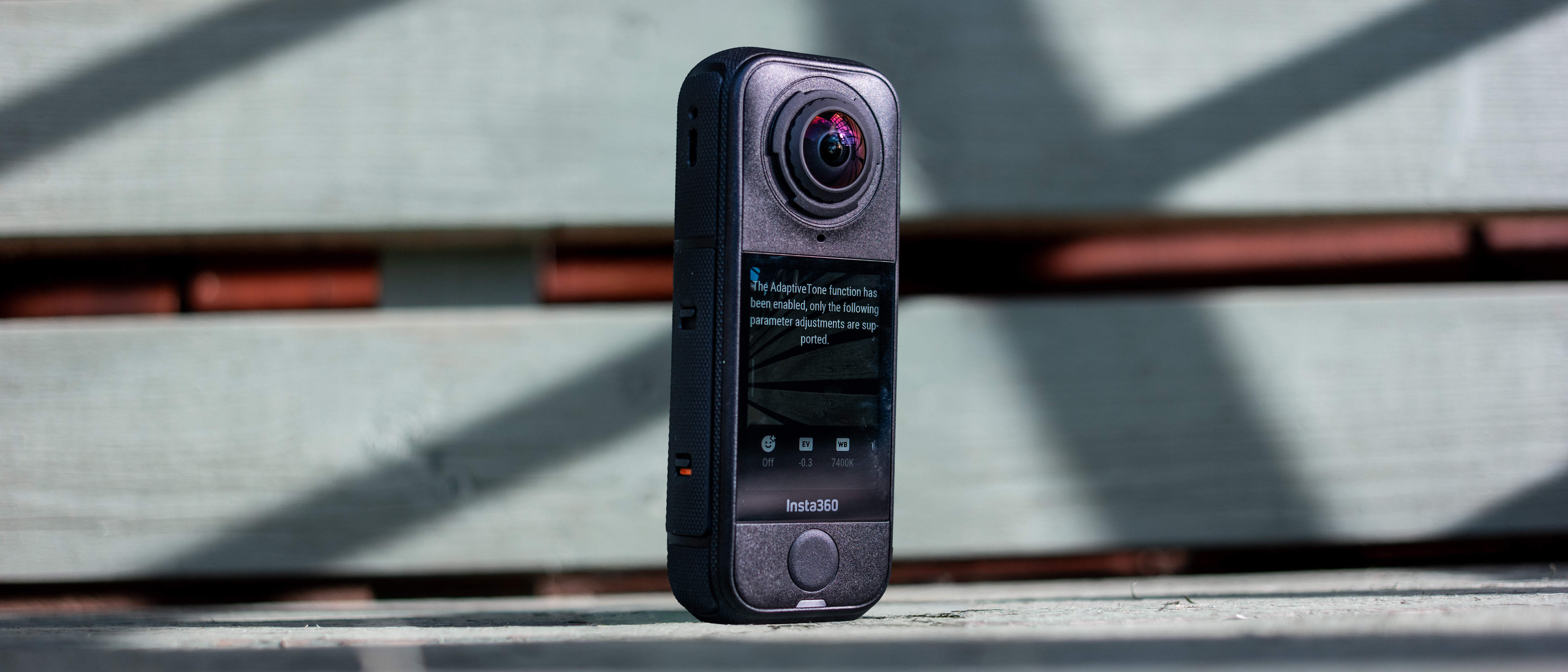 The Insta360 X4 Air Body in sunlight