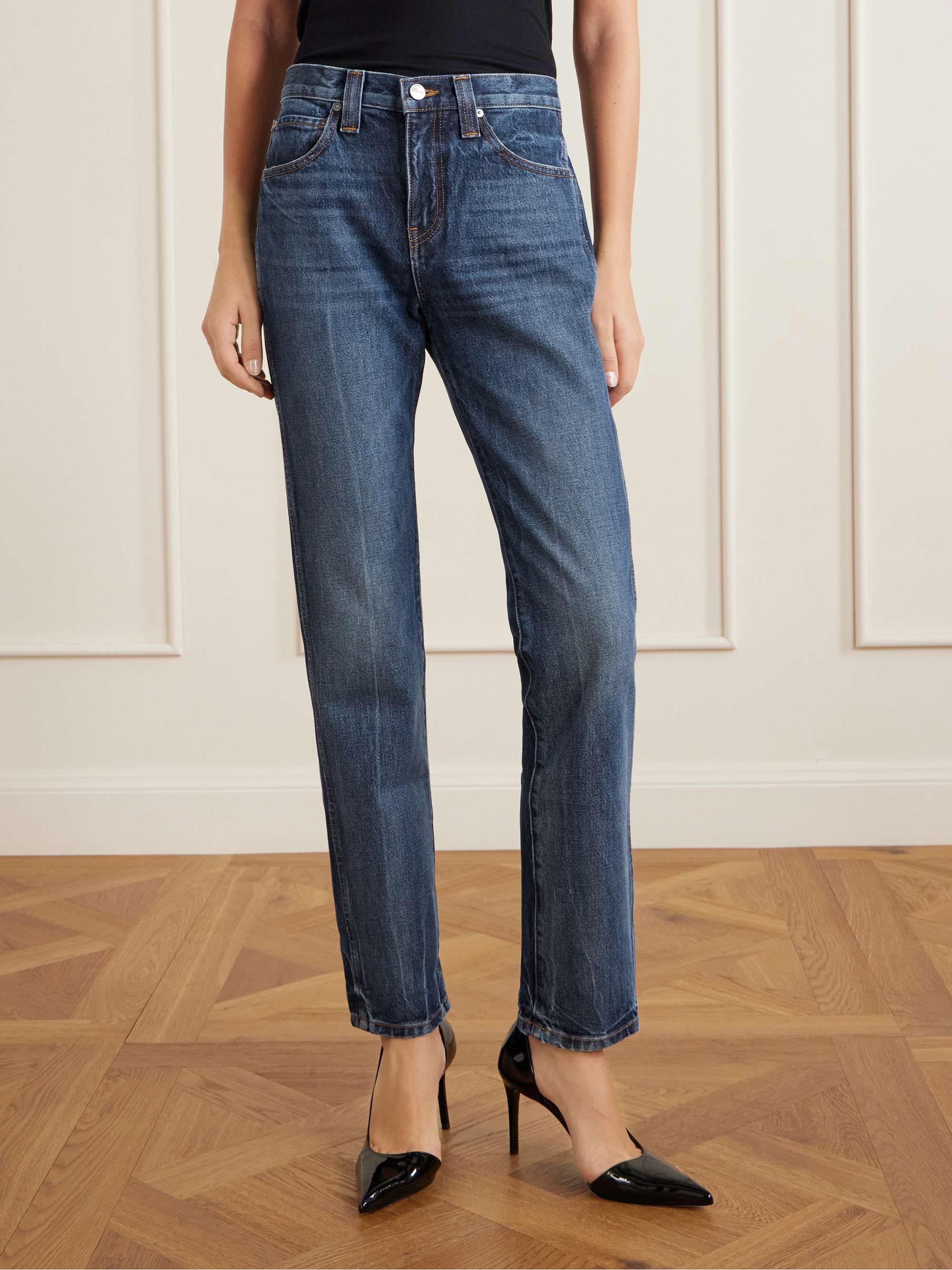 Farley High-Rise Straight-Leg Jeans