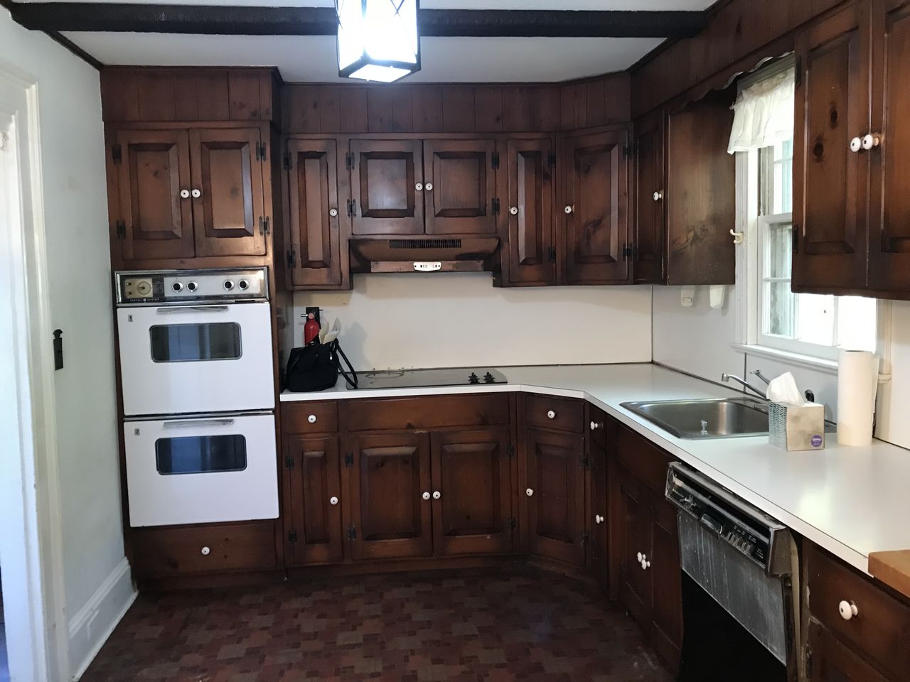 modern farmhouse kitchen makeover before